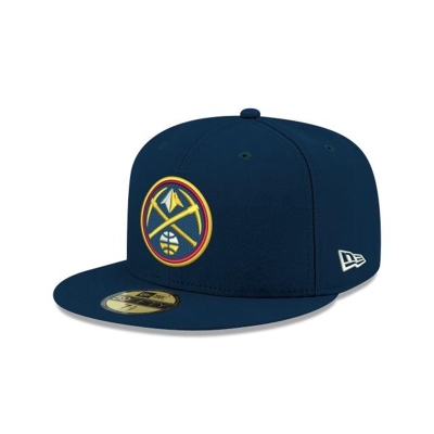 Blue Denver Nuggets Hat - New Era NBA 59FIFTY Fitted Caps USA0547239